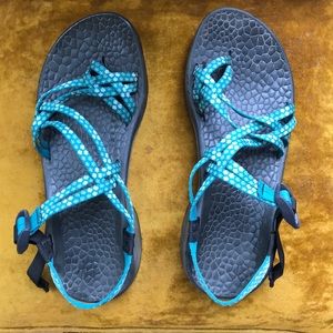 Chacos ZX2 Teal strap sandals